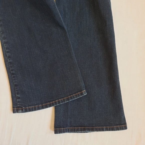 Lane Bryant Slim Boot Straight Fit Genius Fit Dark Wash Jeans 18 average - Picture 7 of 12